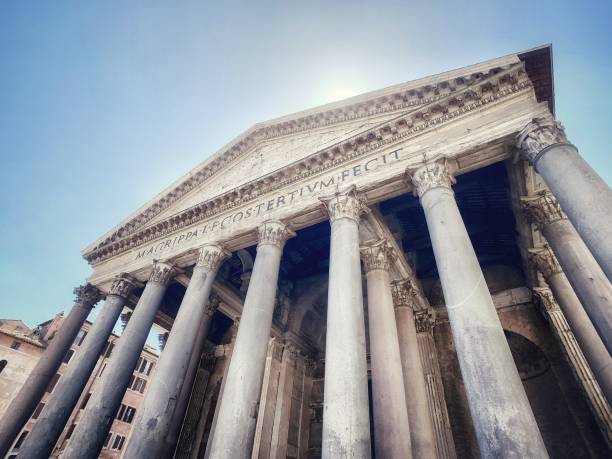 пантеон, рим, италия - architecture italian culture pantheon rome church стоковые фото и изображения
