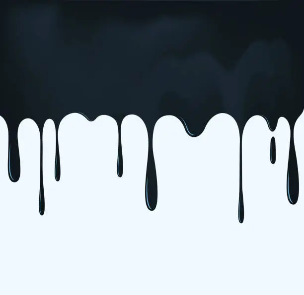 Vector illustration of paint drip