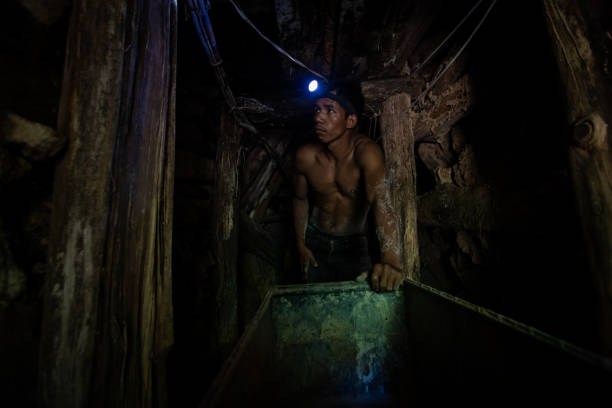 Philippines Miner stock photo