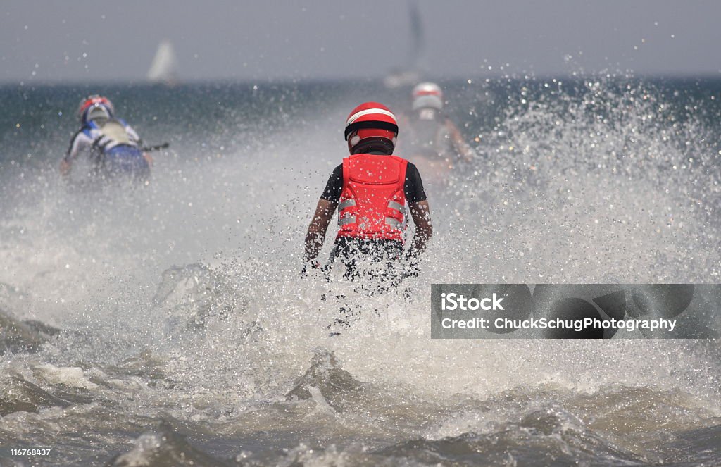 Jet Boat Race concurrence vague Spray - Photo de Asperger libre de droits