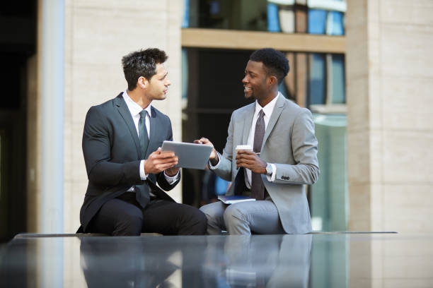 istock Business colleagues with digital tablet 1167704012