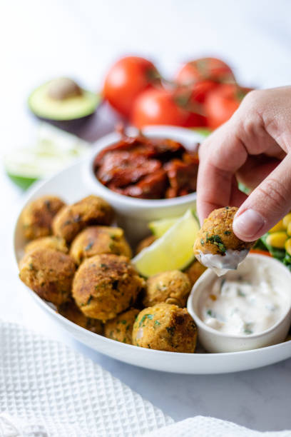 istock Healthy Vegan Falafel Bites in a bowl 1167705381