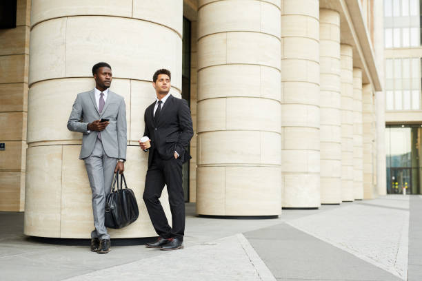 istock Two managers standing in the city 1167707310