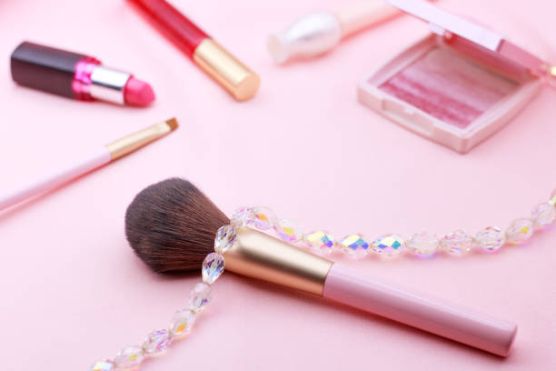 istock Make up products on pink background. 1167707378