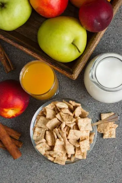 Photo of Cinnamon cereals breakfast