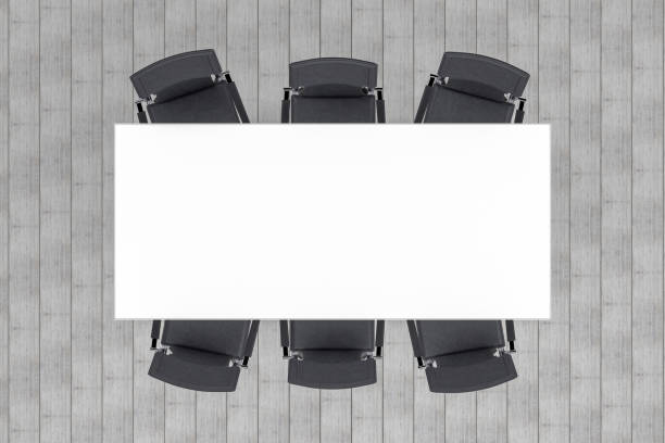 istock Meeting table with chairs, minimal concept 1167709474