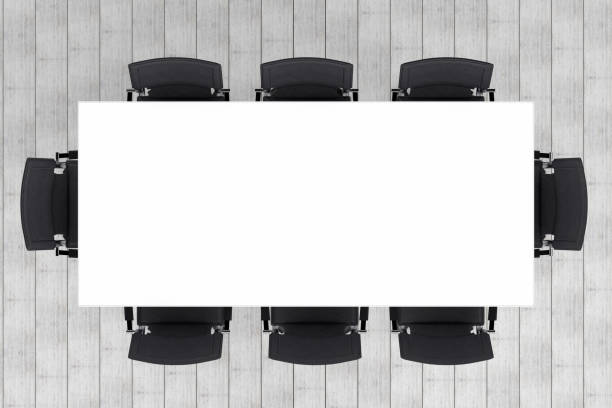 istock Meeting table with chairs, minimal concept 1167709620