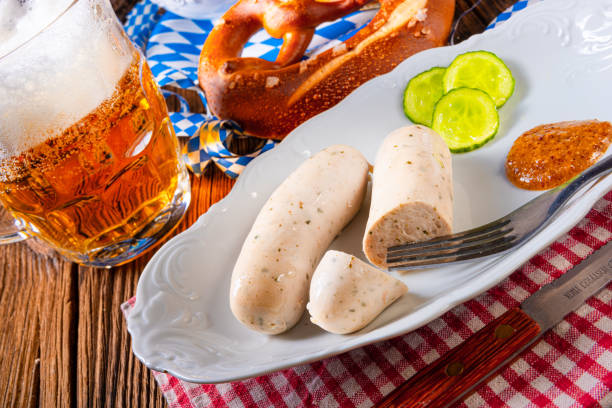 istock Weisswurst pretzels and beer for Beer Fest 1167709640