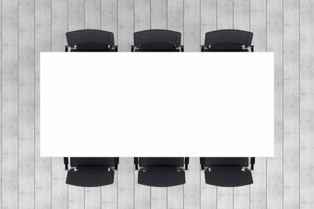 istock Meeting table with chairs, minimal concept 1167709654