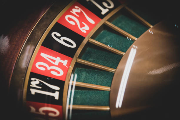 istock Roulette wheel in a dark casino 1167710850