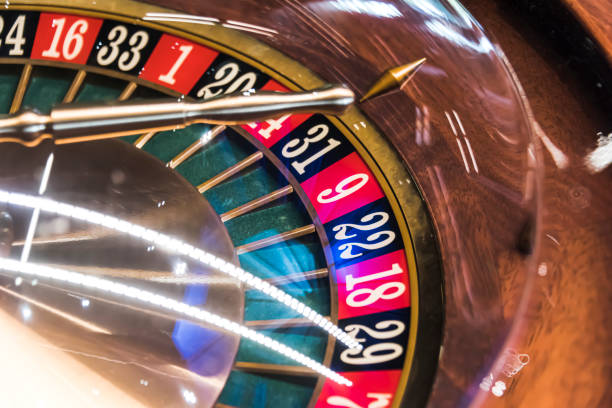 istock Roulette wheel in a dark casino 1167710862