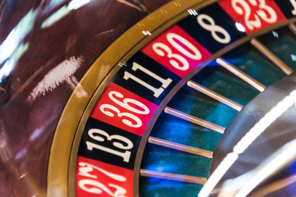 istock Roulette wheel in a dark casino 1167710925