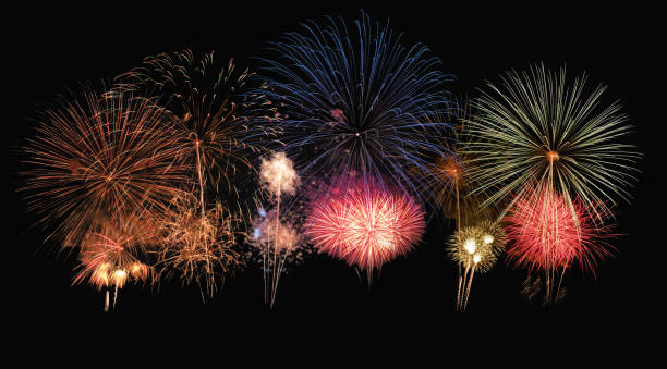 istock Colorful firework in annual festival 1167714591