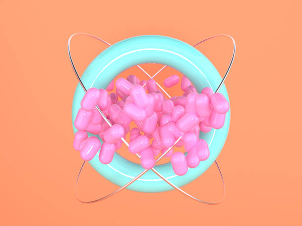 istock orange scene pink blue geometric shape levitation 3d rendering 1167717771