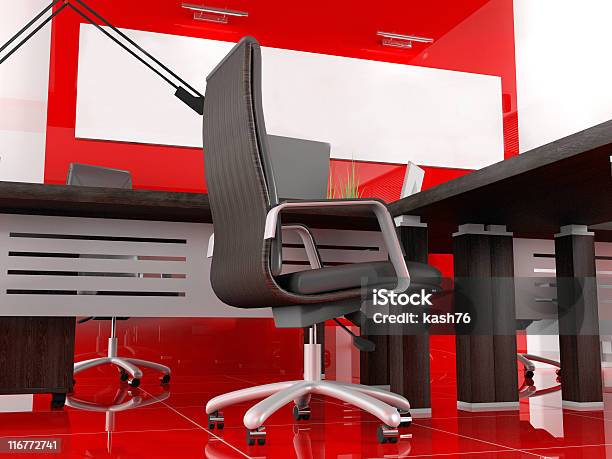 Red Office Stock Photo - Download Image Now - Abstract, Architecture, Art