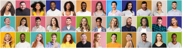 istock Collage of diversed people expressing positive emotions 1167728543