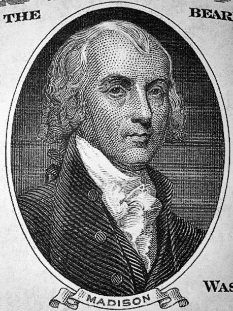 istock James Madison a portrait from old American Dollars 1167729243