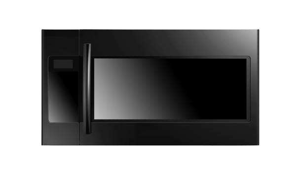 istock black microwave oven isolated on white background 1167729681