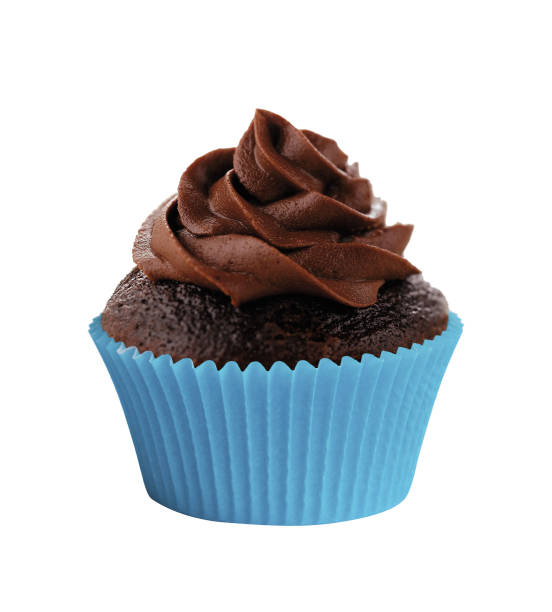 istock Yummy chocolate cupcake isolated on white 1167729769