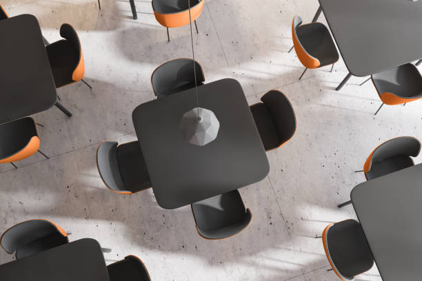 istock Top view of tables in restaurant 1167732593
