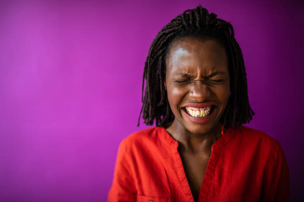 istock Angry Afro woman making grimaces 1167736661