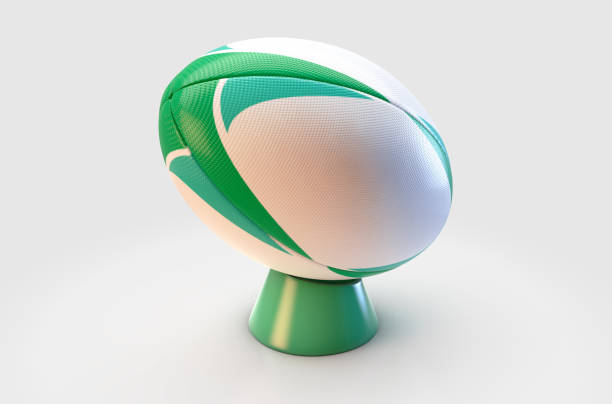 istock Green And White Rugby Ball 1167739849