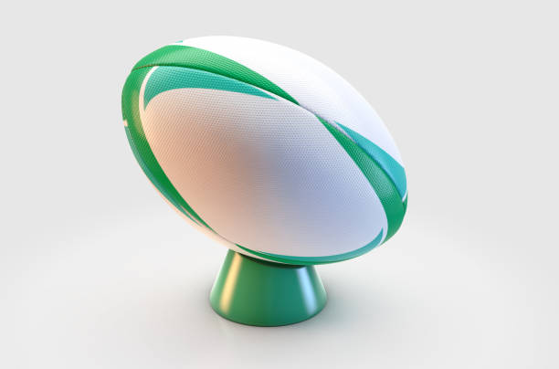 istock Green And White Rugby Ball 1167739894