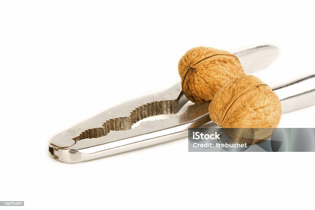 La comida saludable walnut refrigerio sobre fondo aislado de nuez - Foto de stock de Alimento libre de derechos