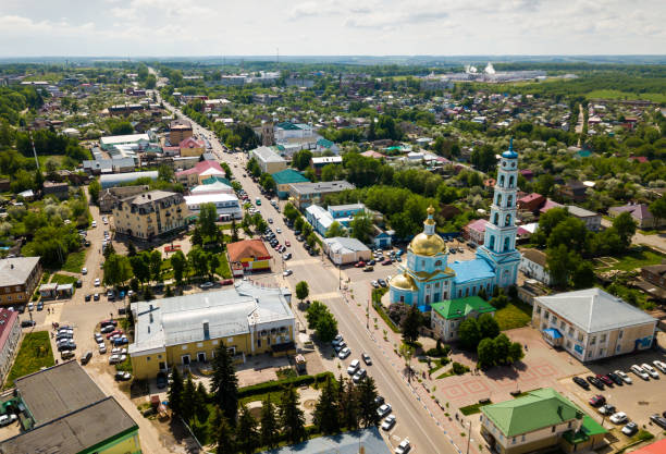 istock Aerial panoramic view of Kashira 1167743996