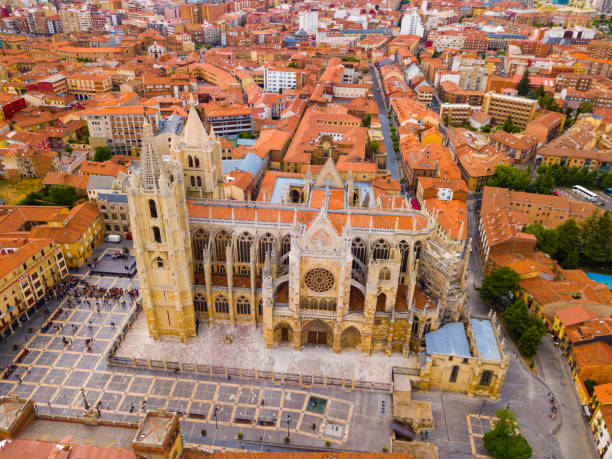 istock Aerial view of Leon cityscape 1167744001