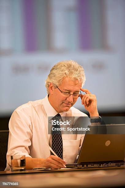 Businessman Working In His Office Stock Photo - Download Image Now - Business, E-Learning, Office