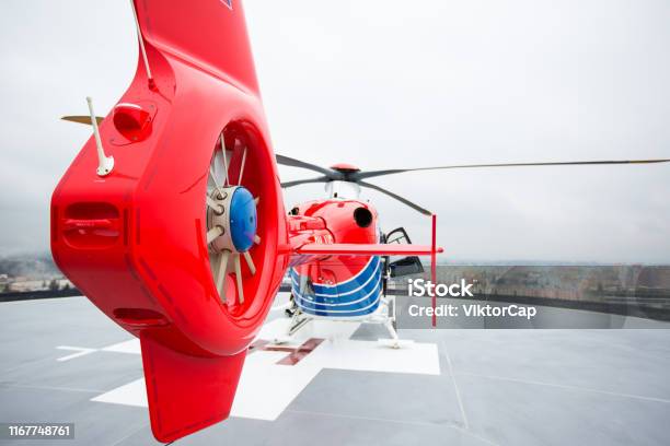Modern Medical Helicopter Stock Photo - Download Image Now - Accidents and Disasters, Adventure, Aerospace Industry