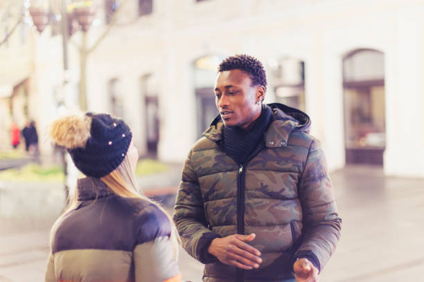 istock Diverse couple Christmas shopping 1167750047