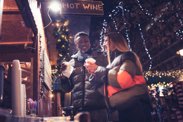 istock Diverse couple Christmas shopping 1167750247
