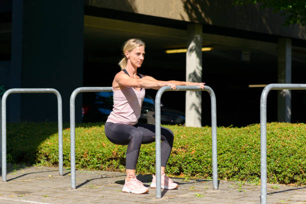 istock Fit muscular woman working out on bars 1167755590