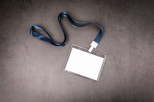 istock White empty staff identity mockup with blue lanyard 1167756798