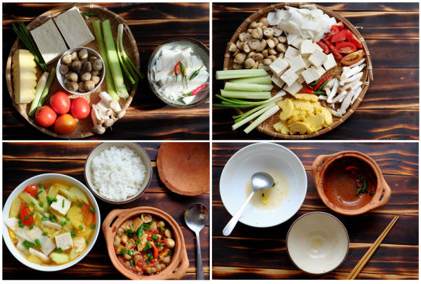 istock food processing vegetables soup and tofu, mushroom cook with sauce 1167766951