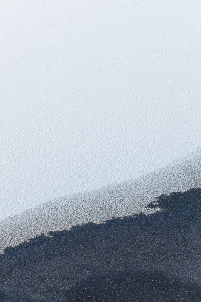 istock Snow on frozen lake ice surface 1167768995