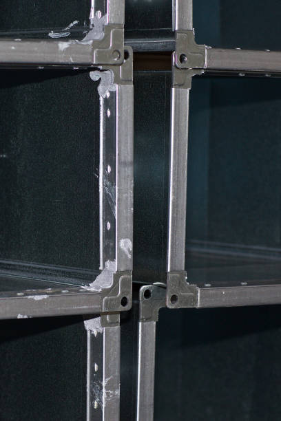 istock Elements and parts made of galvanized sheet for various ventilation systems 1167770648