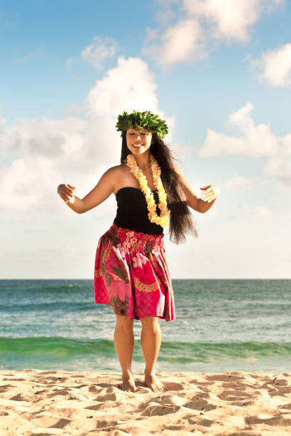 istock Hawaiian Hula Dancer on the Beach of Kauai 1167772536
