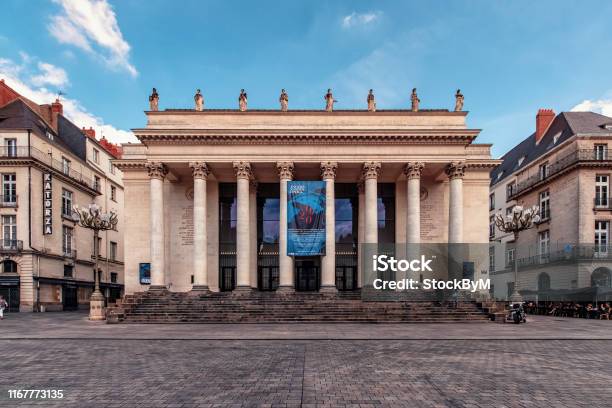 Graslin Square In The City Of Nantes Stock Photo - Download Image Now - Nantes, Town Square, Castle