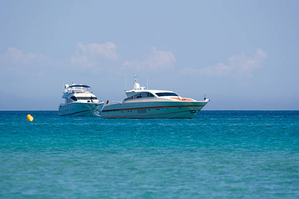 istock two speedboats at anchor 116777454