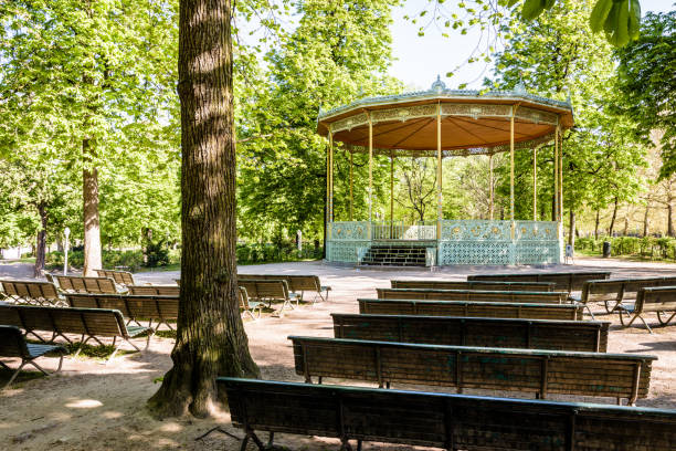 The bandstand in Brussels Park, Belgium.