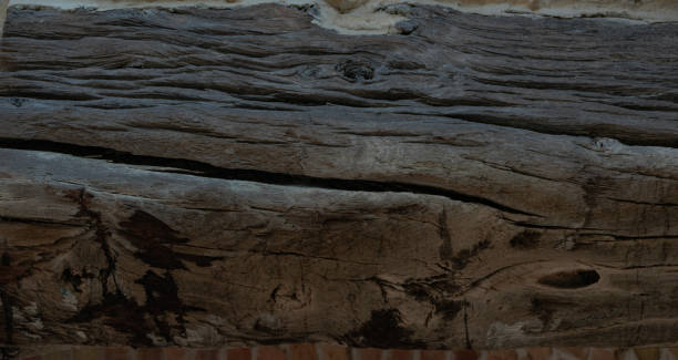 istock Beautiful gray old oak cracked wooden background texture. 1167777771