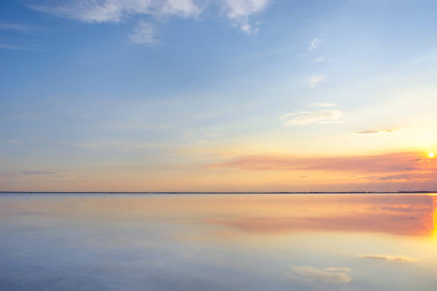 istock sky reflections in the water on the sunset 1167778911