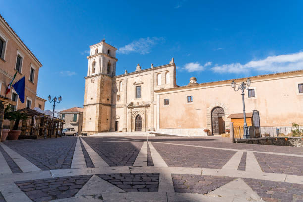 istock Main square with medieval cathedral in Santa Severina, Italy 1167779702