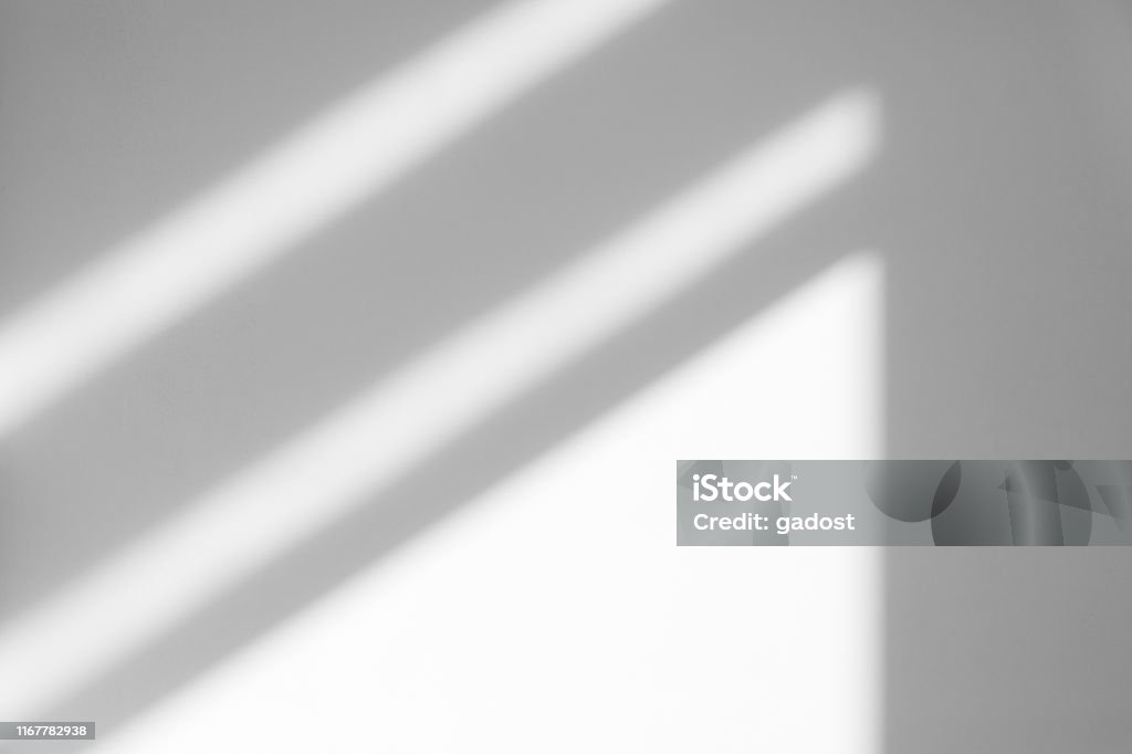 Sombra orgánica en una pared blanca - Foto de stock de Sombra en primer plano libre de derechos