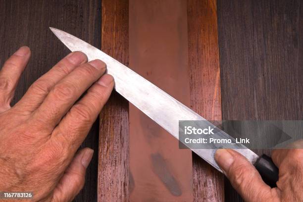 Sharpening Sashimi Knives Stock Photo - Download Image Now - Sharpening  Stone, Japanese Knife, Knife Sharpener - iStock