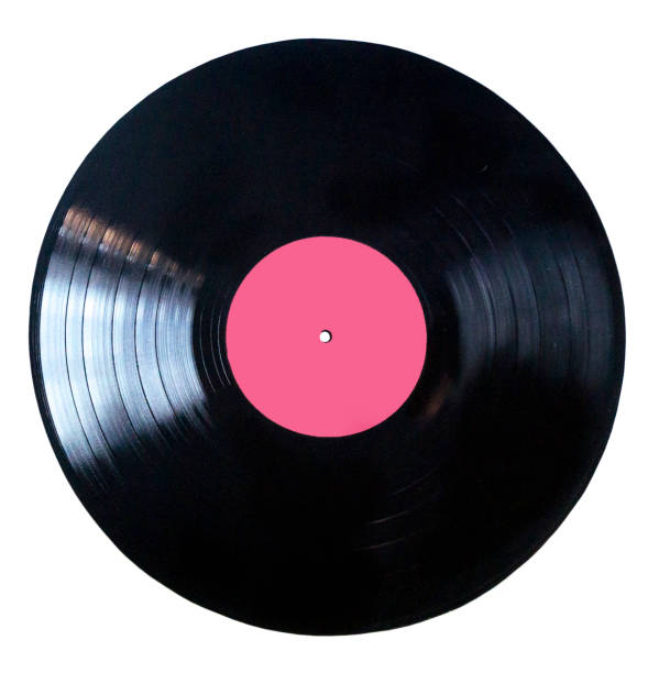 istock Black vinyl record isolated on white background 1167787378