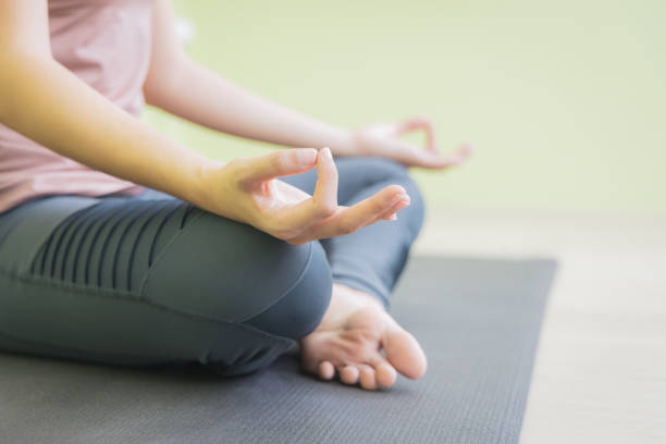 istock Close up yoga hand. 1167790410